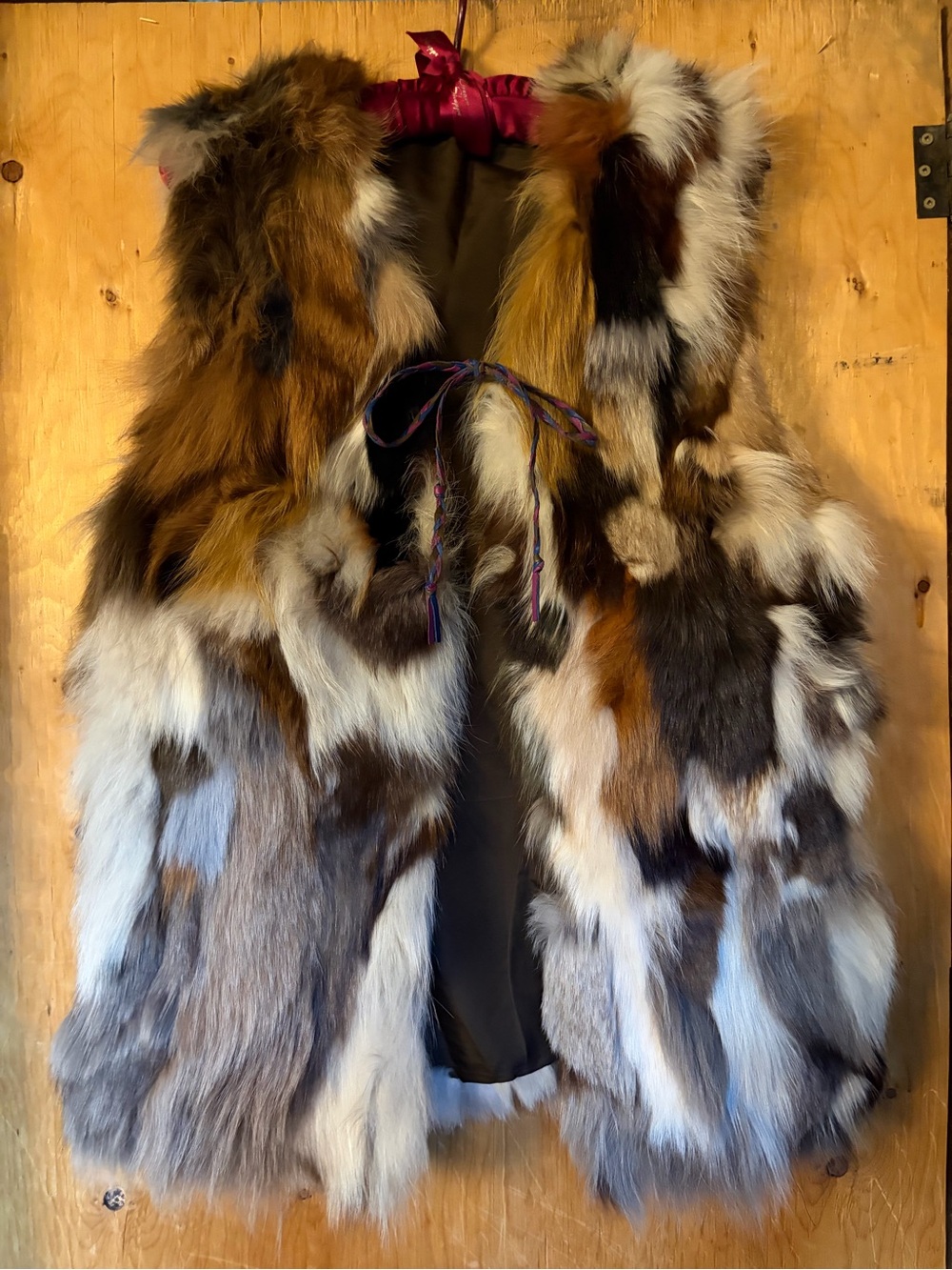 Vintage Real Fur Multi-Color Vest